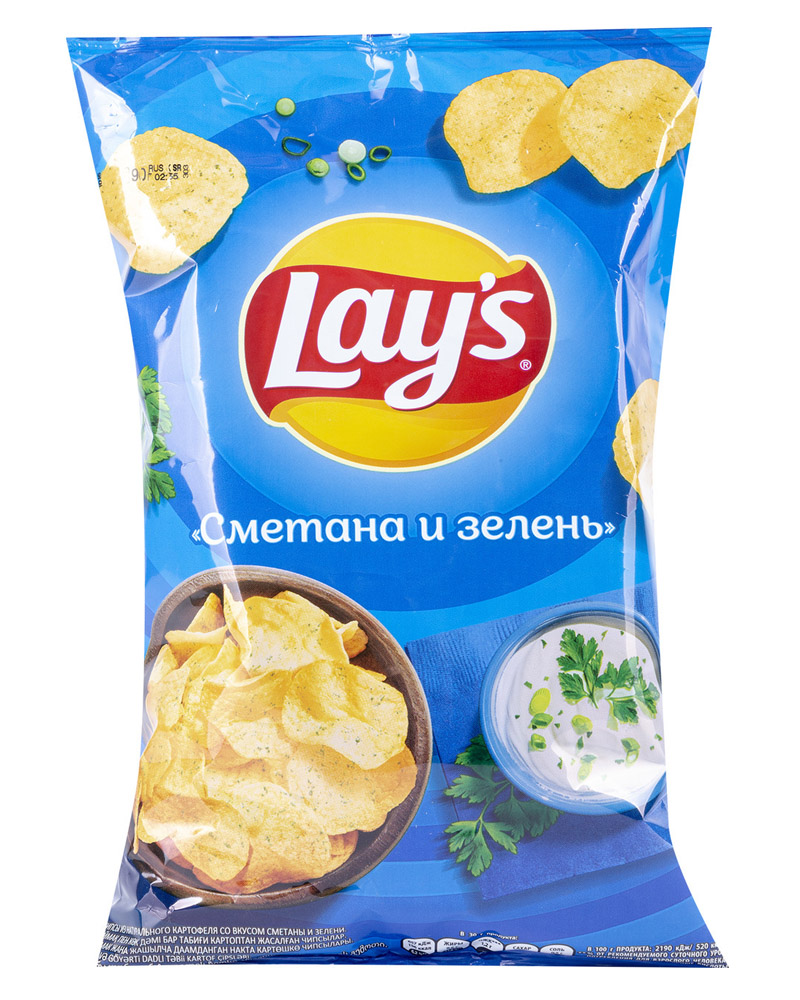 Lay`s Сметана и Зелень (140 gr) изображение 1