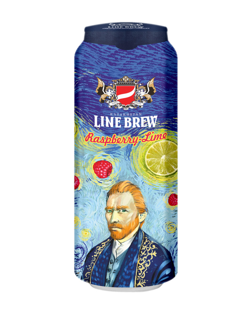 Пиво Line Brew Raspberry-Lime 4,5% Can (0,568L) изображение 1