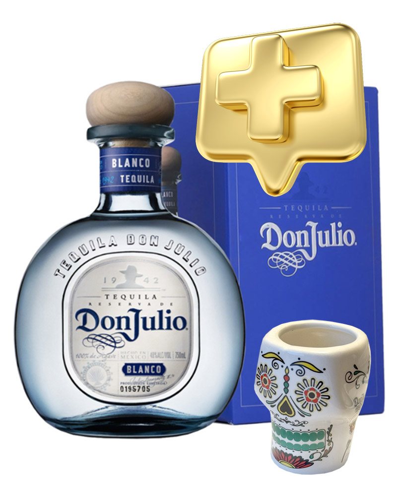 Текила Don Julio Reserva Blanco 38% + Tequila glass, in Box (0,7L) изображение 1