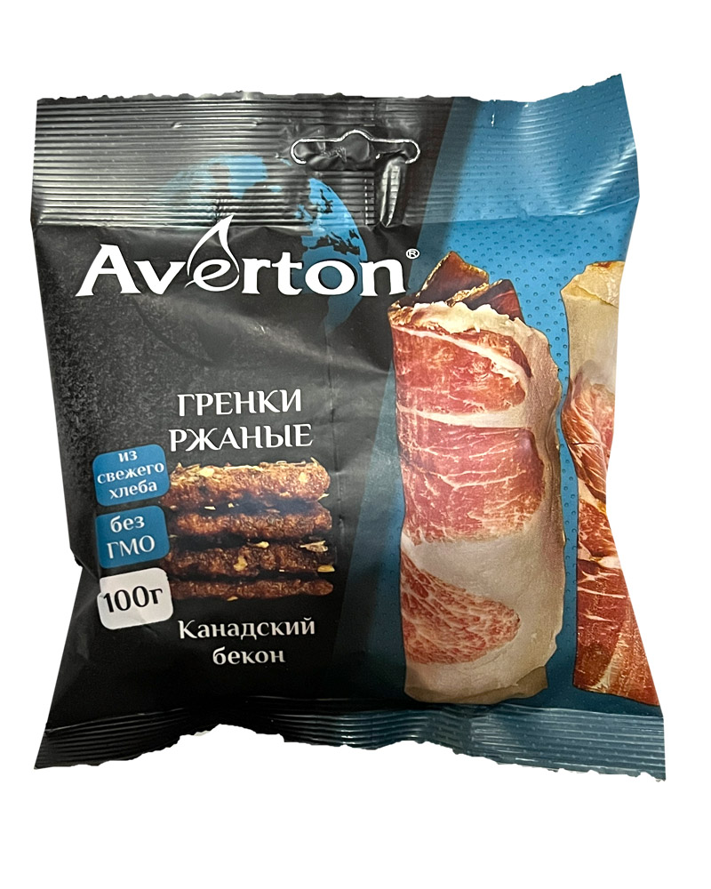 Averton Гренки ржаные Бекон (0,1kg) изображение 1