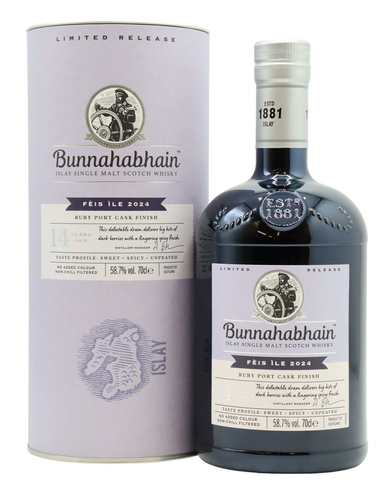 Виски Bunnahabhain Ruby Port 58,7% in Tube (0,7L) изображение 1