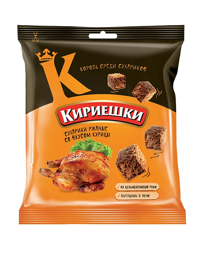 Кириешки Ржаные Курица (40 gr) изображение 1