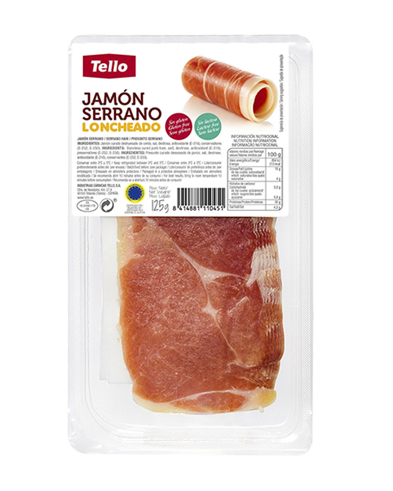 Jamon Serrano Loncheado, Tello (125 gr) изображение 1