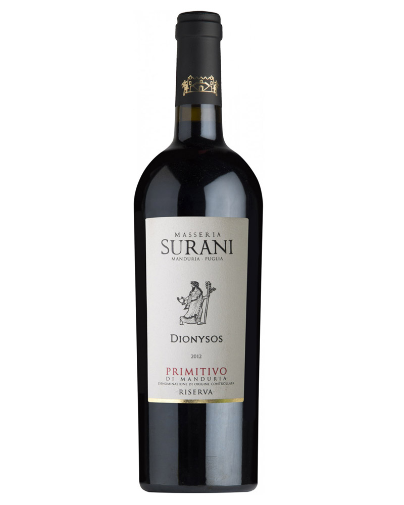 Вино Surani Dionysos Primitivo di Manduria Riserva DOC 15% (0,75L) изображение 1