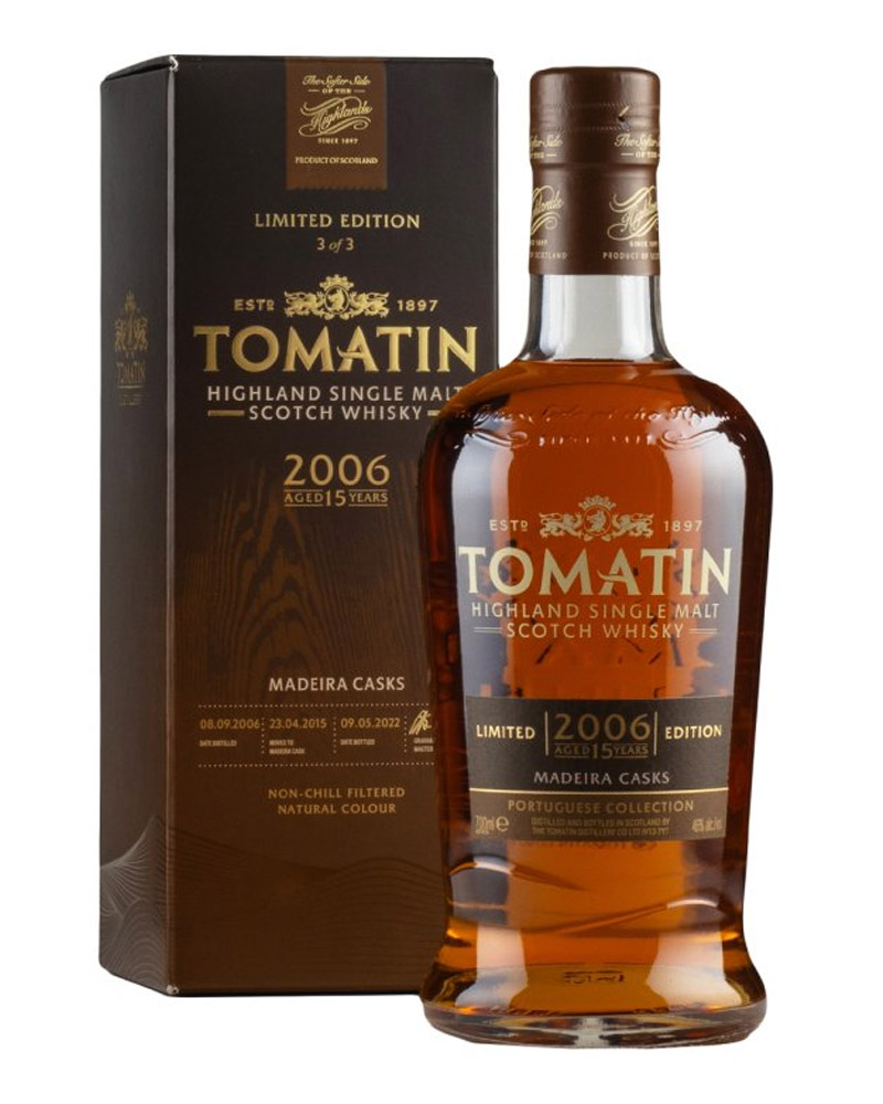 Виски Tomatin 15 YO Madeira Casks 46% in Box (0,7L) изображение 1