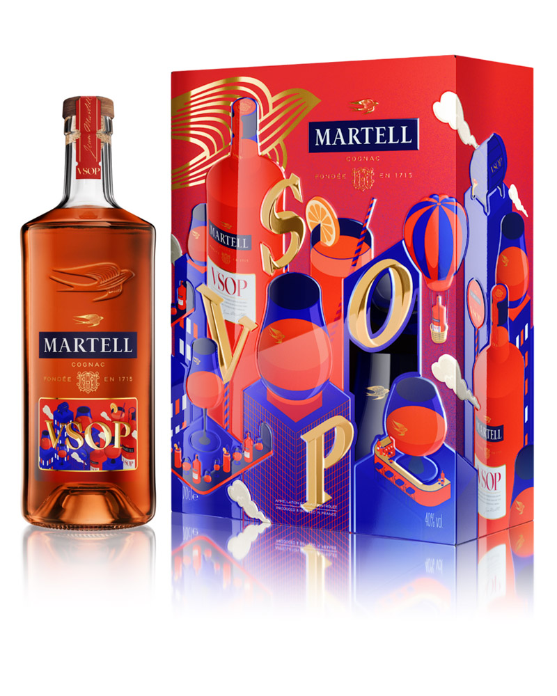 Коньяк Martell V.S.O.P. 40% + 2 Glass (0,7L) изображение 1