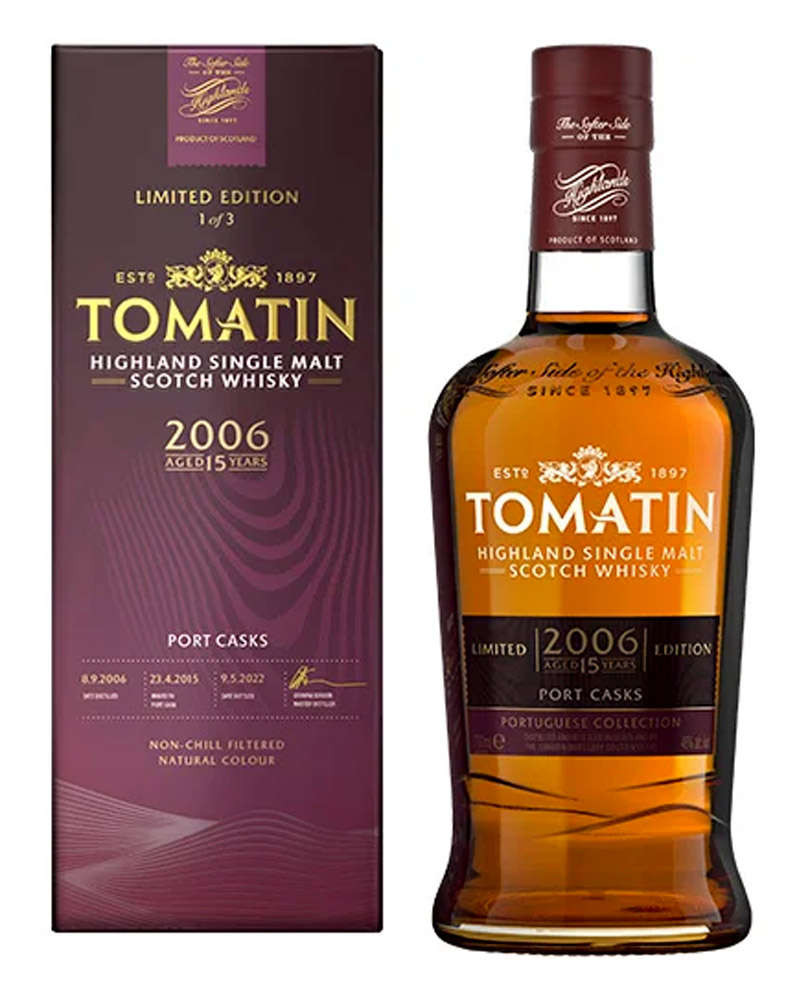 Виски Tomatin 15 YO Port Casks 46% in Box (0,7L) изображение 1