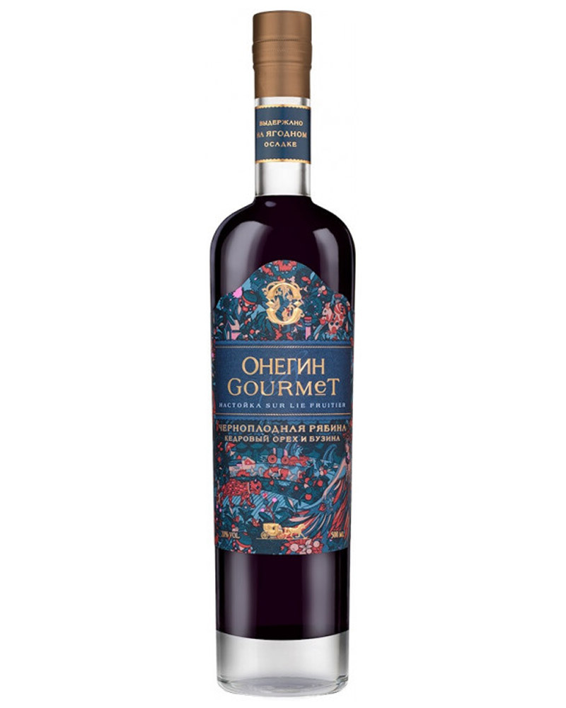 Ликер Онегин Gourmet Черноплодная рябина, кедровый орех и бузина 20% (0,5L) изображение 1