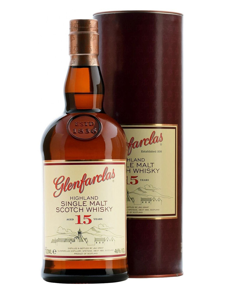 Виски Glenfarclas 15 YO 46% in Tube (0,7L) изображение 1