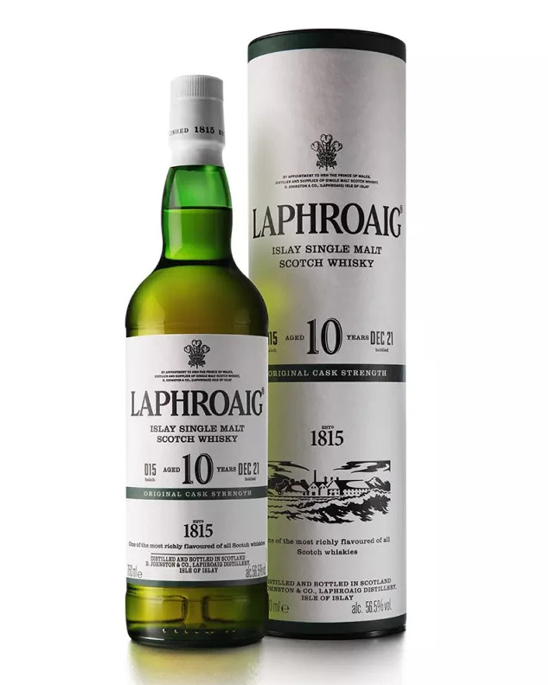 Виски Laphroaig 10 YO Cask Strength Batch 015 56,5% in Tube (0,7L) изображение 1