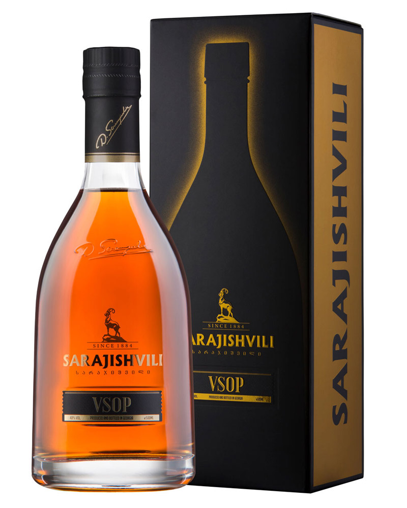 Коньяк Sarajishvili V.S.O.P. 40% in Box (0,5L) изображение 1