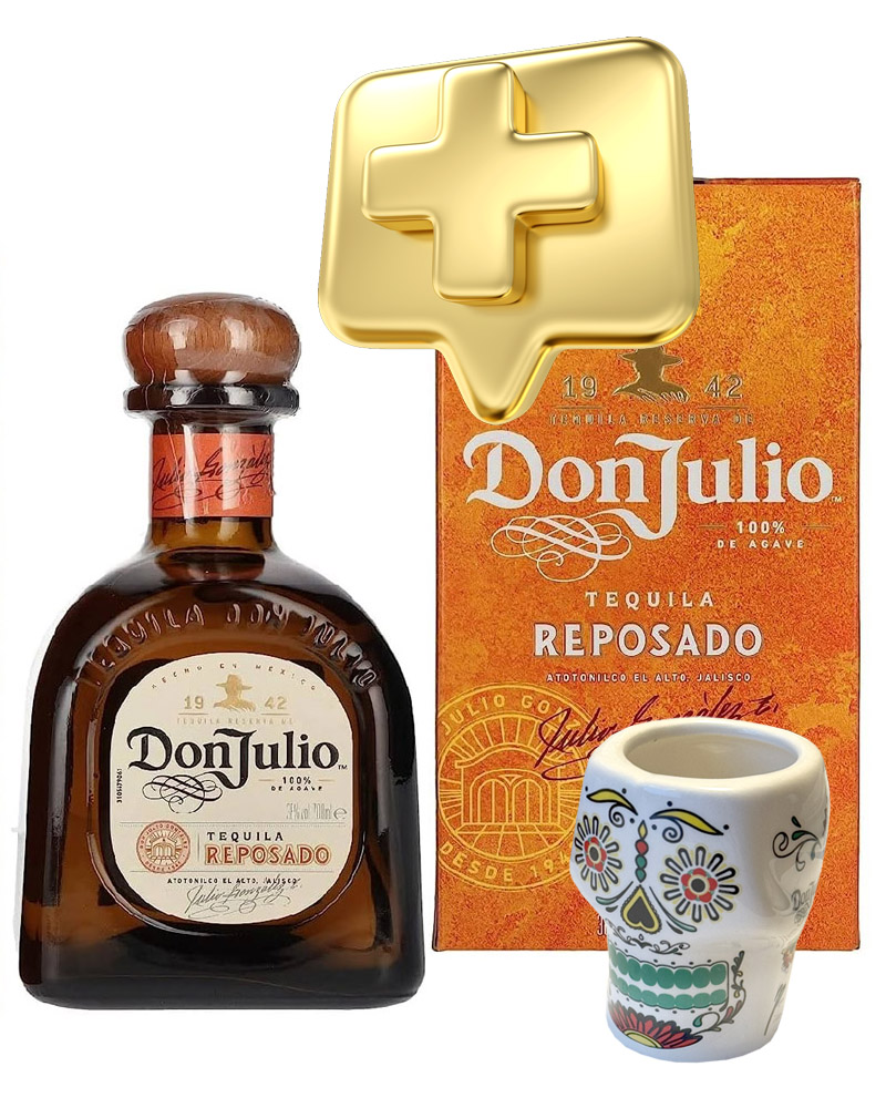 Текила Don Julio Reserva Reposado 38% + Tequila glass, in Box (0,7L) изображение 1