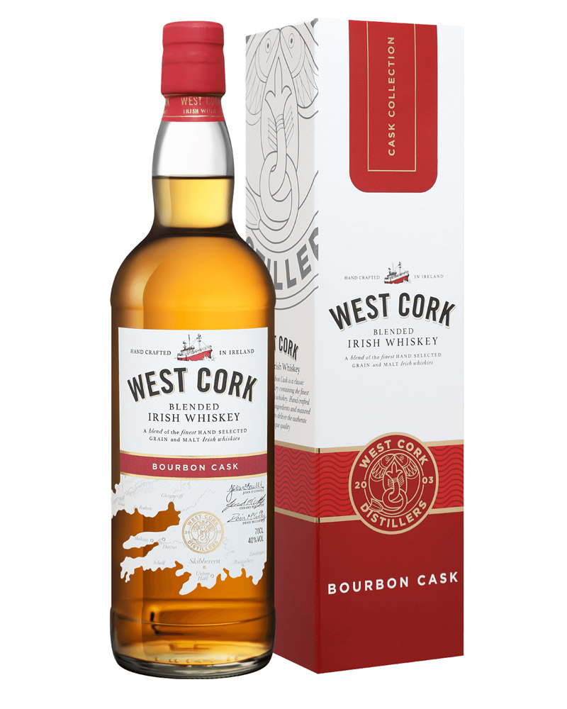 Виски West Cork Bourbon Cask Blended Whiskey 40% in Box (0,7L) изображение 1