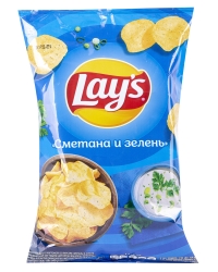 фото  Lay`s Сметана и Зелень (140 gr)