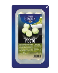 картинка El Pastor Perlas de Queso con Pesto (125 gr)