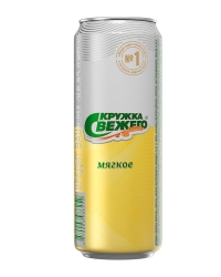 фото Пиво Кружка Свежего Мягкое 4% Can (0,45L)