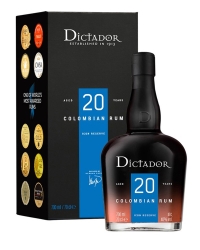 фото Ром Dictador 20 YO 40% in Box (0,7L)