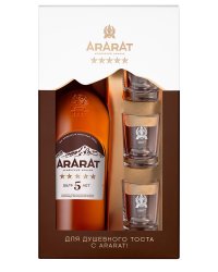 фото Коньяк Ararat 5 лет 40% + 3 Glass (0,7L)