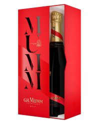 фото Шампанское Mumm, `Cordon Rouge` Brut  AOC Festive 12,5% in Gift Box (0,75L)