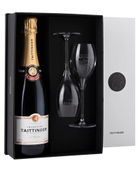 фото Шампанское Taittinger Brut Reserve 12,5% + 2 Glass (0,75L)