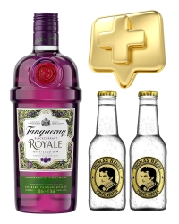 фото Джин Tanqueray Black Currant 41,3% + Thomas Henry Tonic Water 2 pcs (0,7L)