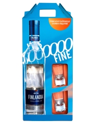 картинка Водка Finlandia 40% + 2 Shot in Gift Box (0,7L)