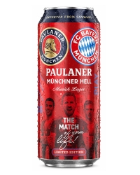 фото Пиво Paulaner FC Bayern Fan Munchner Hell 4,9% Can (0,5L)
