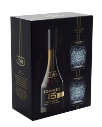 картинка Бренди Torres 15 YO Reserva Privada 40% + 2 Glass (0,7L)