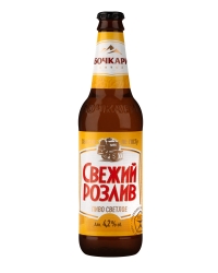 фото Пиво Бочкари `Свежий Розлив` 4,2% Glass (0,44L)