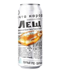 фото Пиво Бочкари `Лещ` 4,5% Can (0,45L)